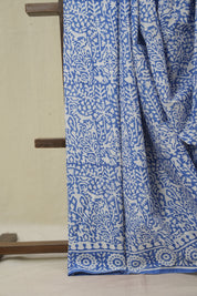 Blue HBP Cotton Saree - SRBCS3387