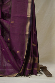 Purple Maheshwari Tissue Saree - SRPMTS731