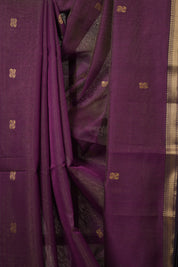 Purple Maheshwari Tissue Saree - SRPMTS731