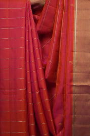 Dual Tone Pink Soft Silk Saree - SRDTPSSS447