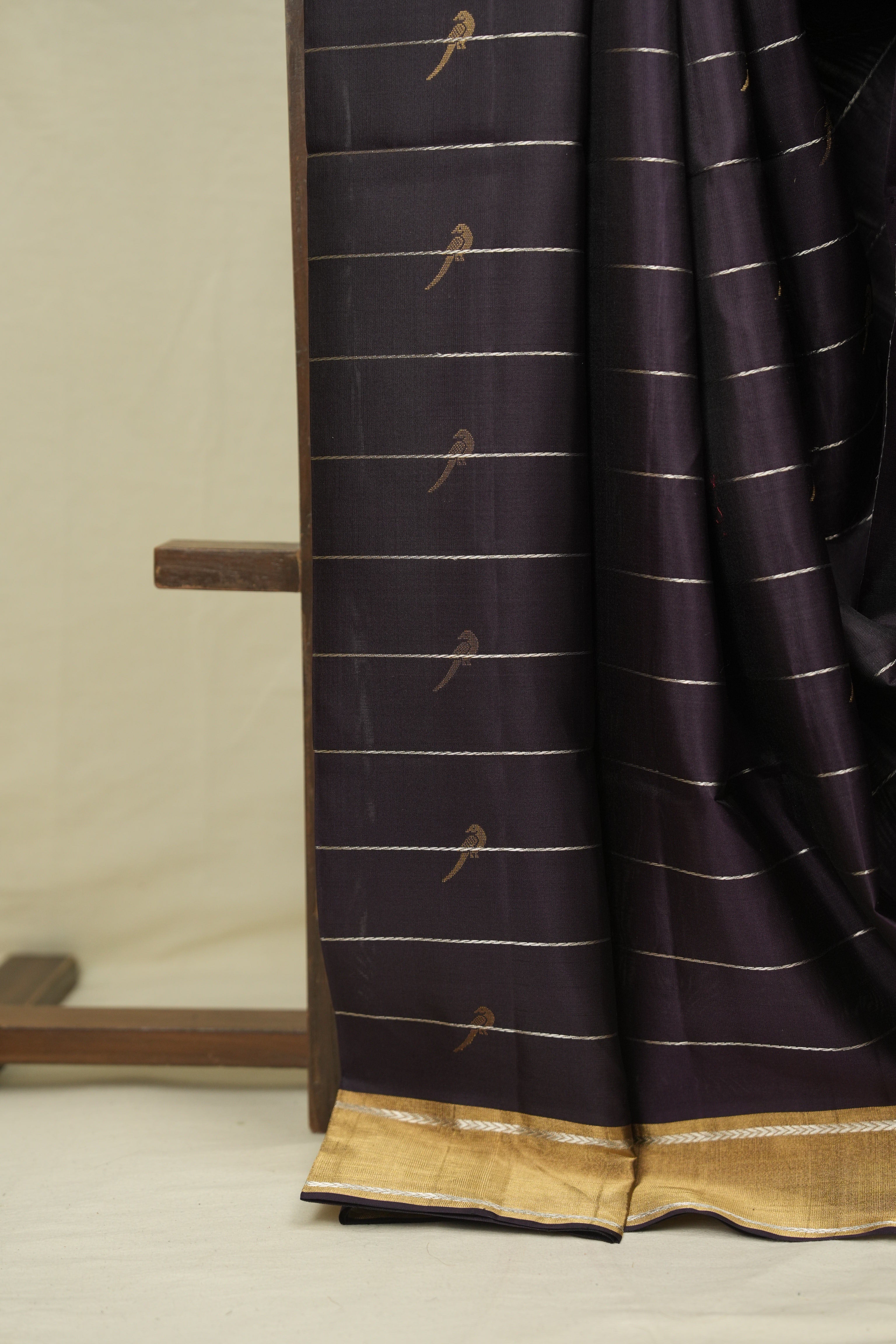 Violet Soft Silk Saree - SRVSSS446