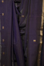 Dark Violet Maheshwari Tissue Saree - SRDVMTS730