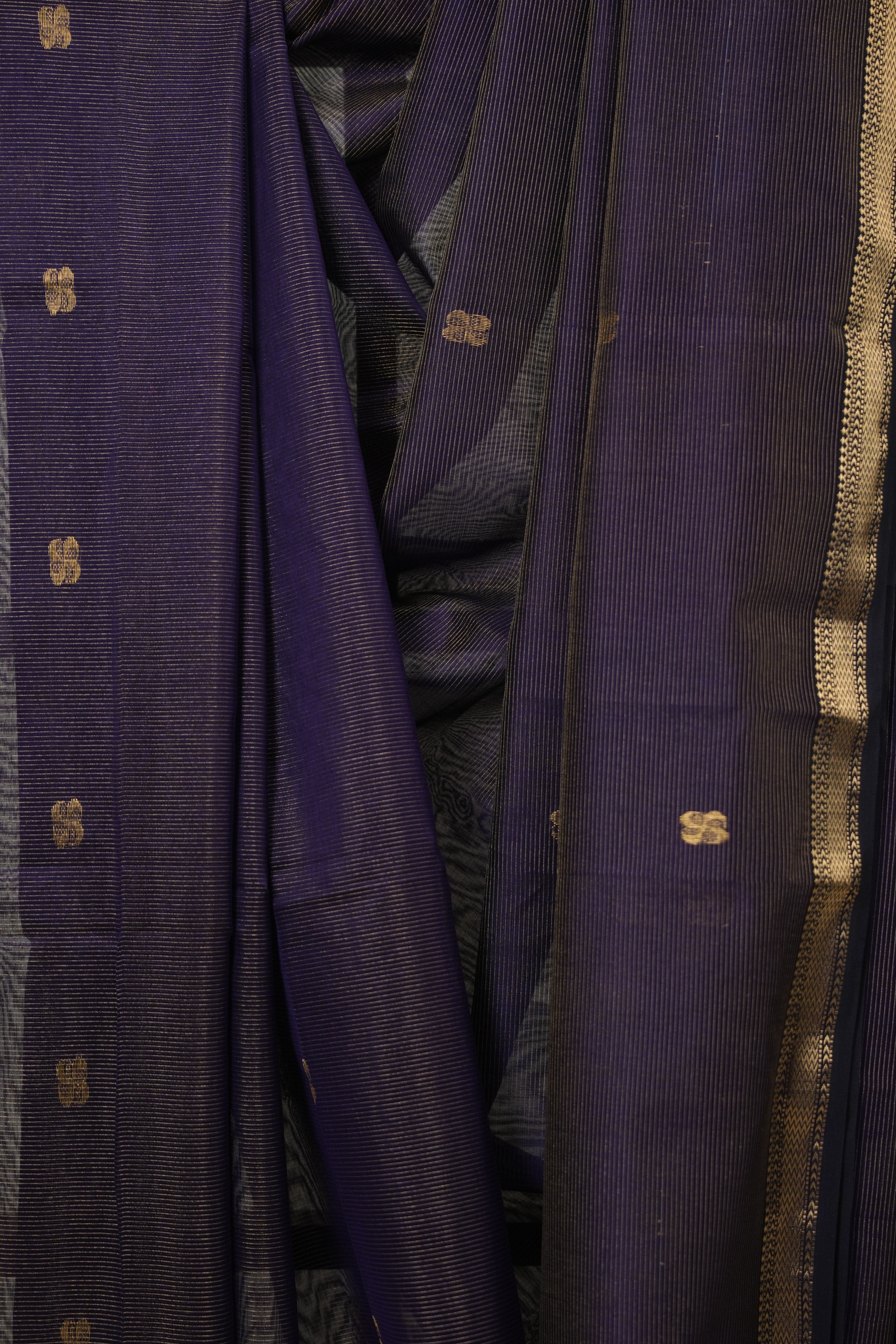 Dark Violet Maheshwari Tissue Saree - SRDVMTS730