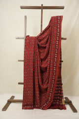Maroon HBP Modal Silk Saree - SRMMSS651