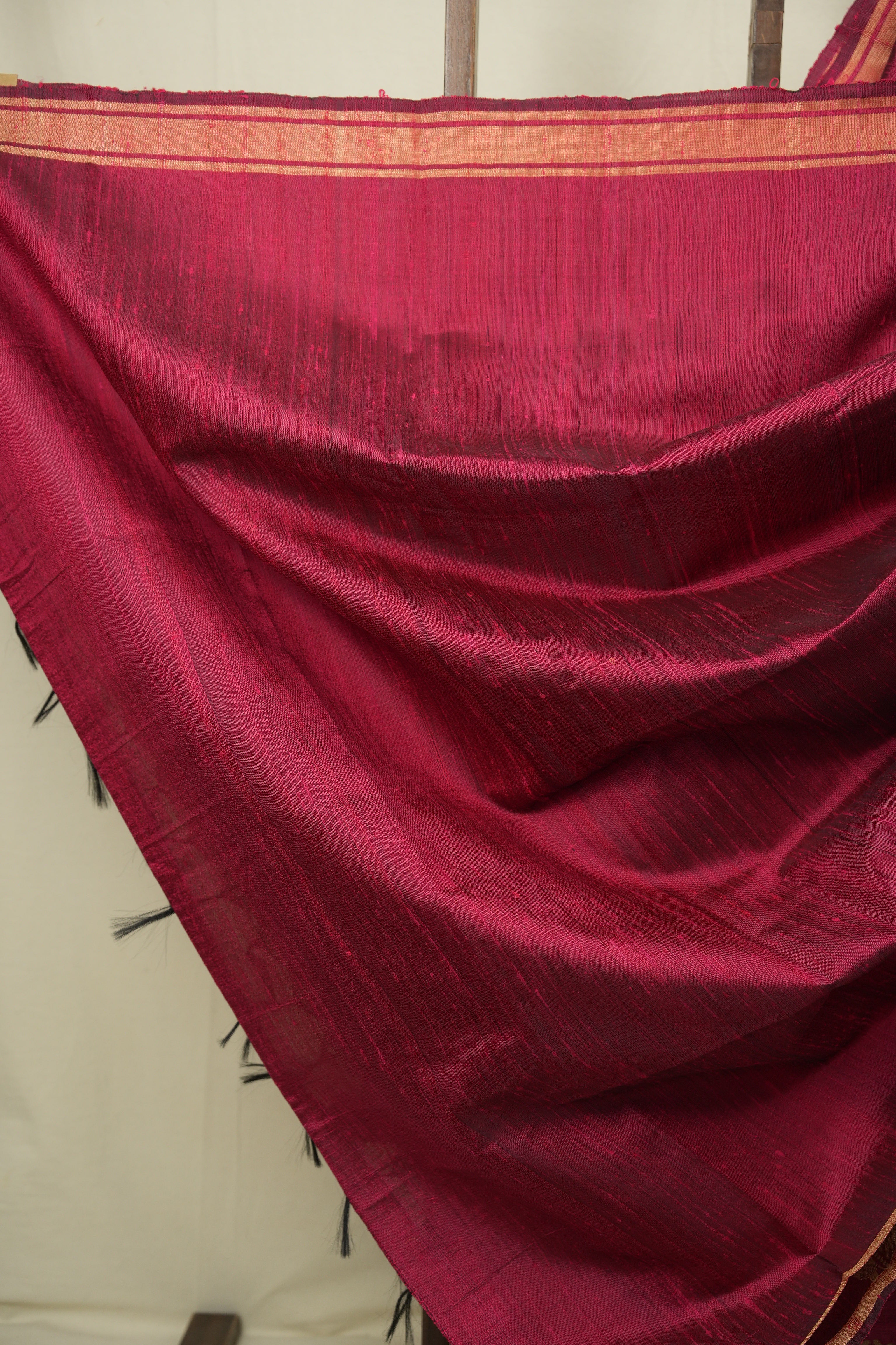 Maroon Raw Silk Saree - SRMRSS1101