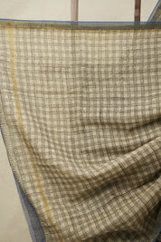 White - Blue HBP Kota Doria Saree - SRWBKDS173