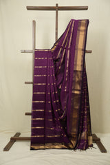 Purple Maheshwari Saree - SRPMS1169
