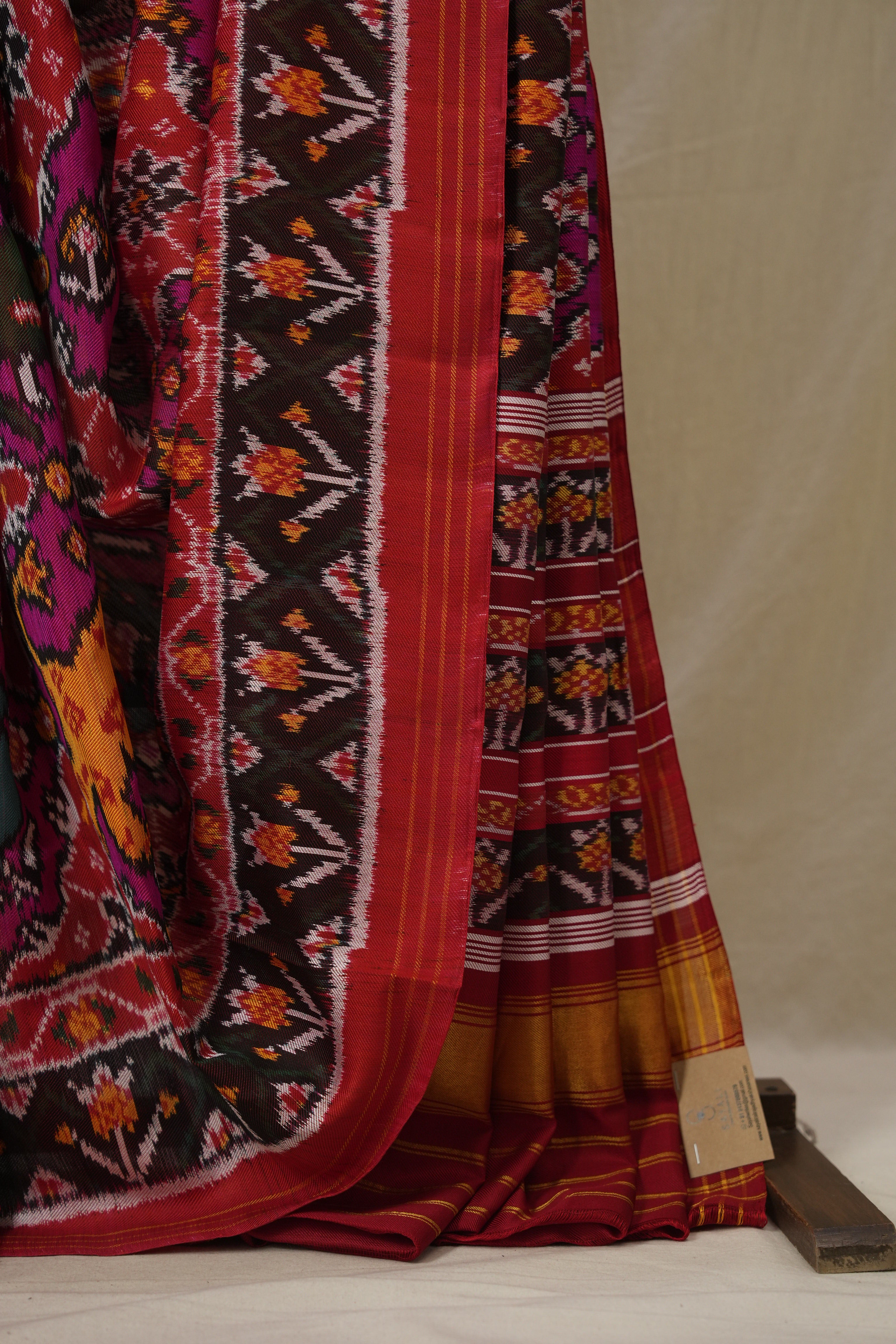 Pink Red Rajkot Patola Silk Saree - SRPRRPSS591