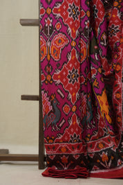 Pink Red Rajkot Patola Silk Saree - SRPRRPSS591