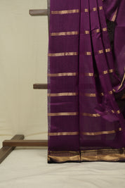 Purple Maheshwari Saree - SRPMS1169