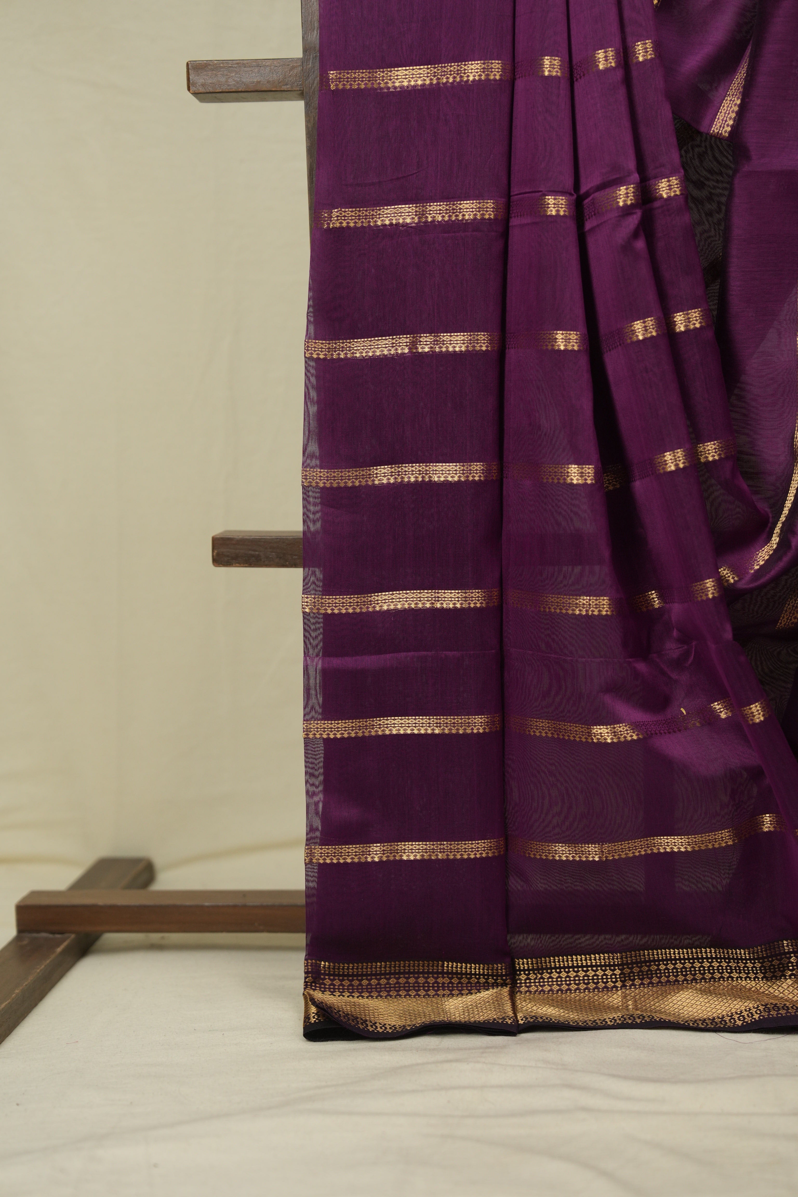 Purple Maheshwari Saree - SRPMS1169