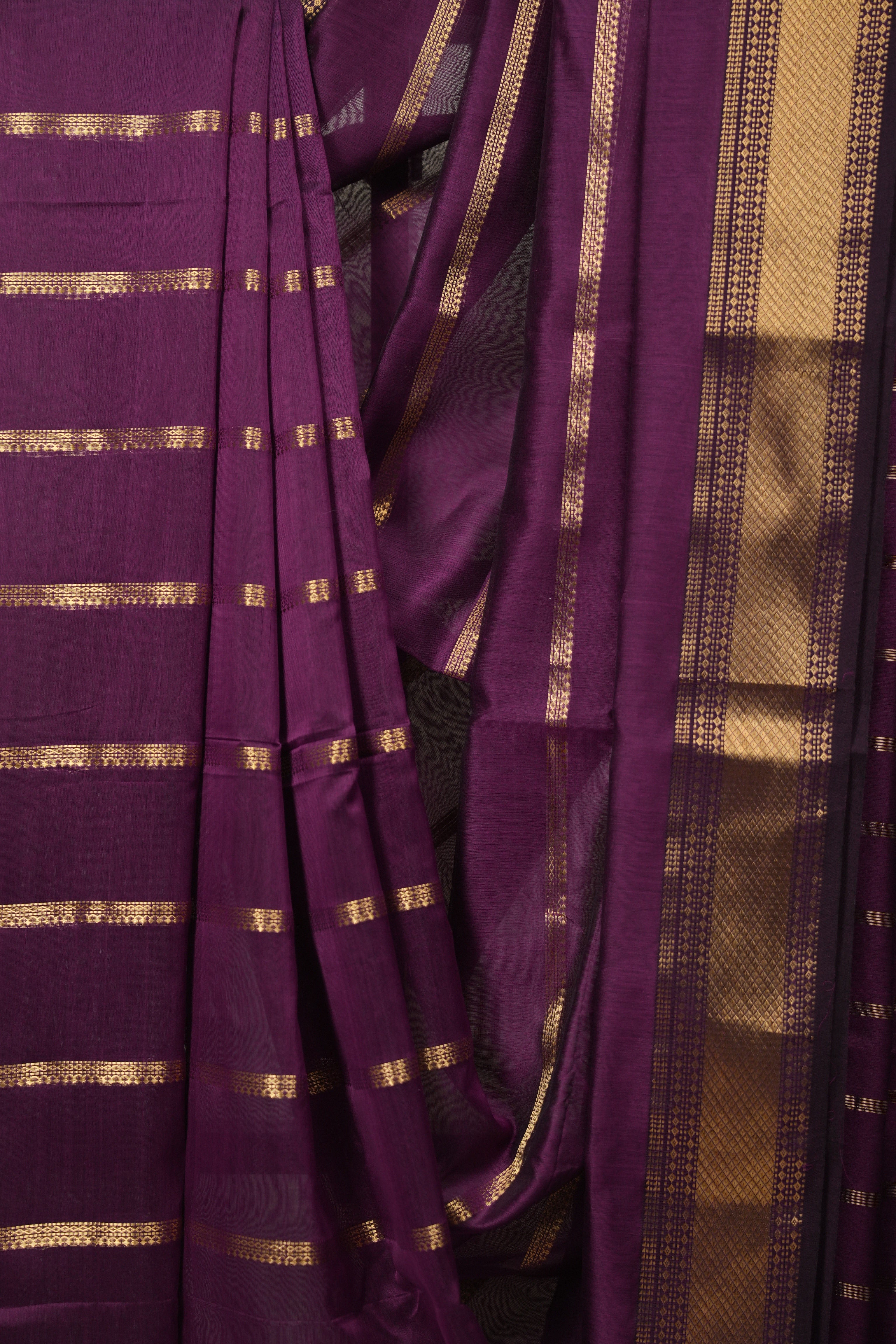 Purple Maheshwari Saree - SRPMS1169