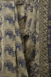 Blue White HBP Kota Doria Saree - SRBWKDS168