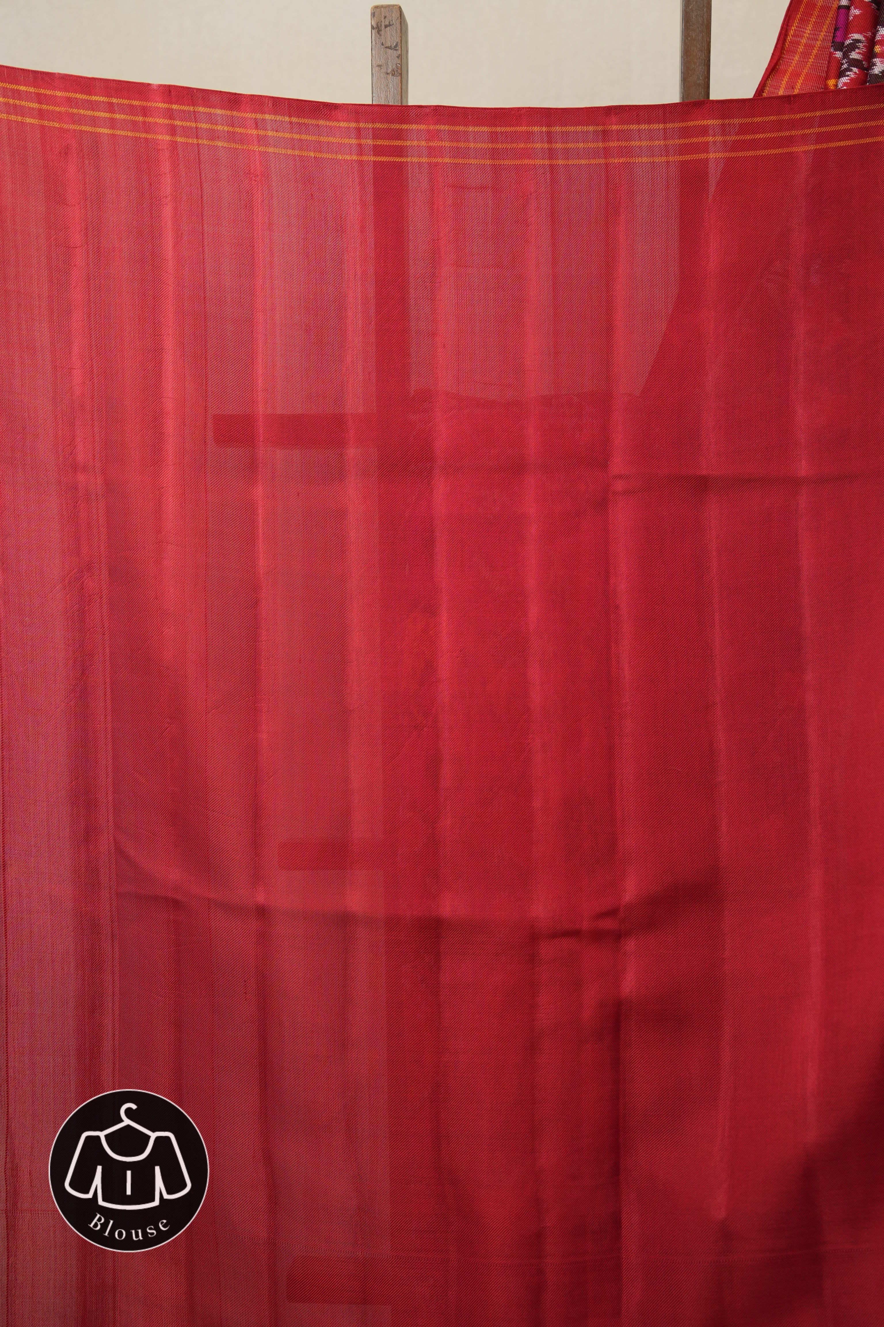 Pink Red Rajkot Patola Silk Saree - SRPRRPSS591