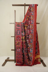 Green Red Rajkot Patola Silk Saree - SRGRRPSS592