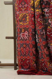 Green Red Rajkot Patola Silk Saree - SRGRRPSS592