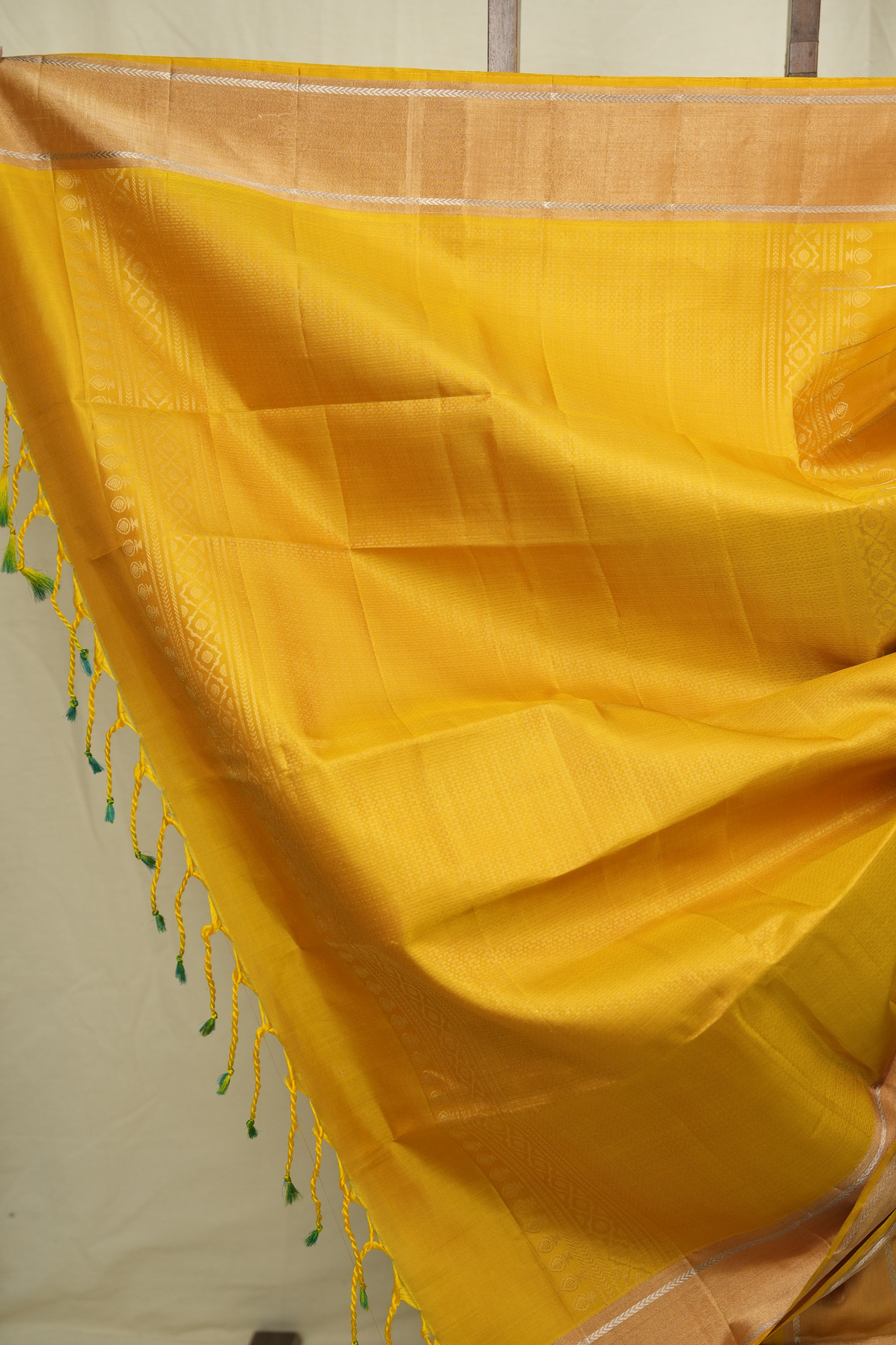 Yellow Soft Silk Saree - SRYSSS445