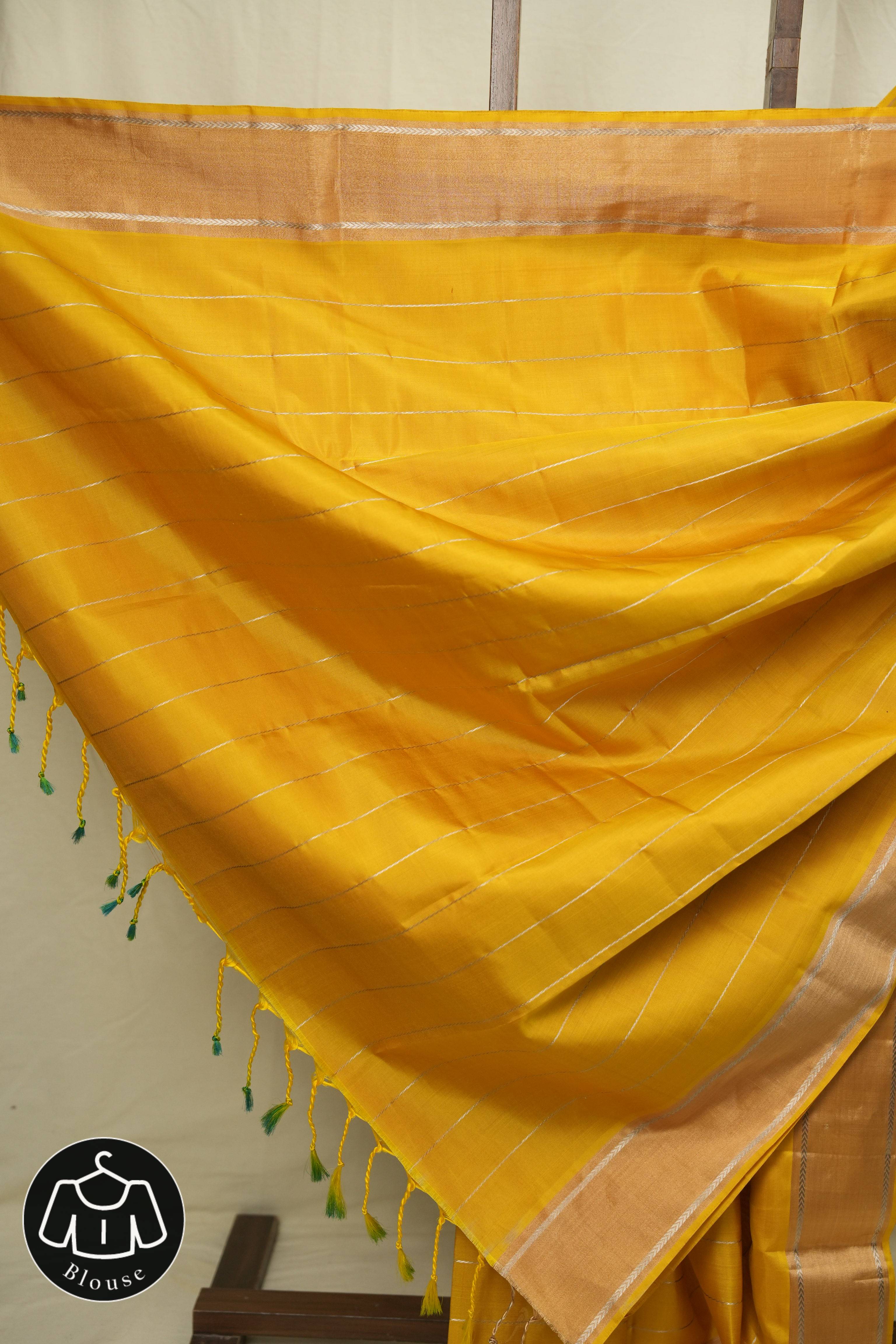 Yellow Soft Silk Saree - SRYSSS445