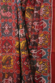 Green Red Rajkot Patola Silk Saree - SRGRRPSS592