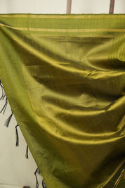 Mehendi Green Raw Silk Saree - SRMGRSS1121