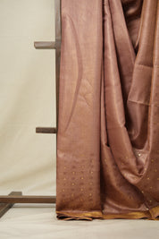 Light Onion Tussar Silk Saree - SRLOCTSS1667