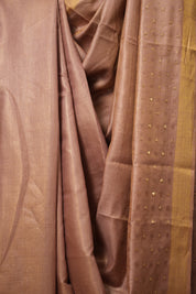 Light Onion Tussar Silk Saree - SRLOCTSS1667
