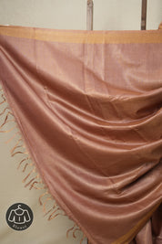 Light Onion Tussar Silk Saree - SRLOCTSS1667