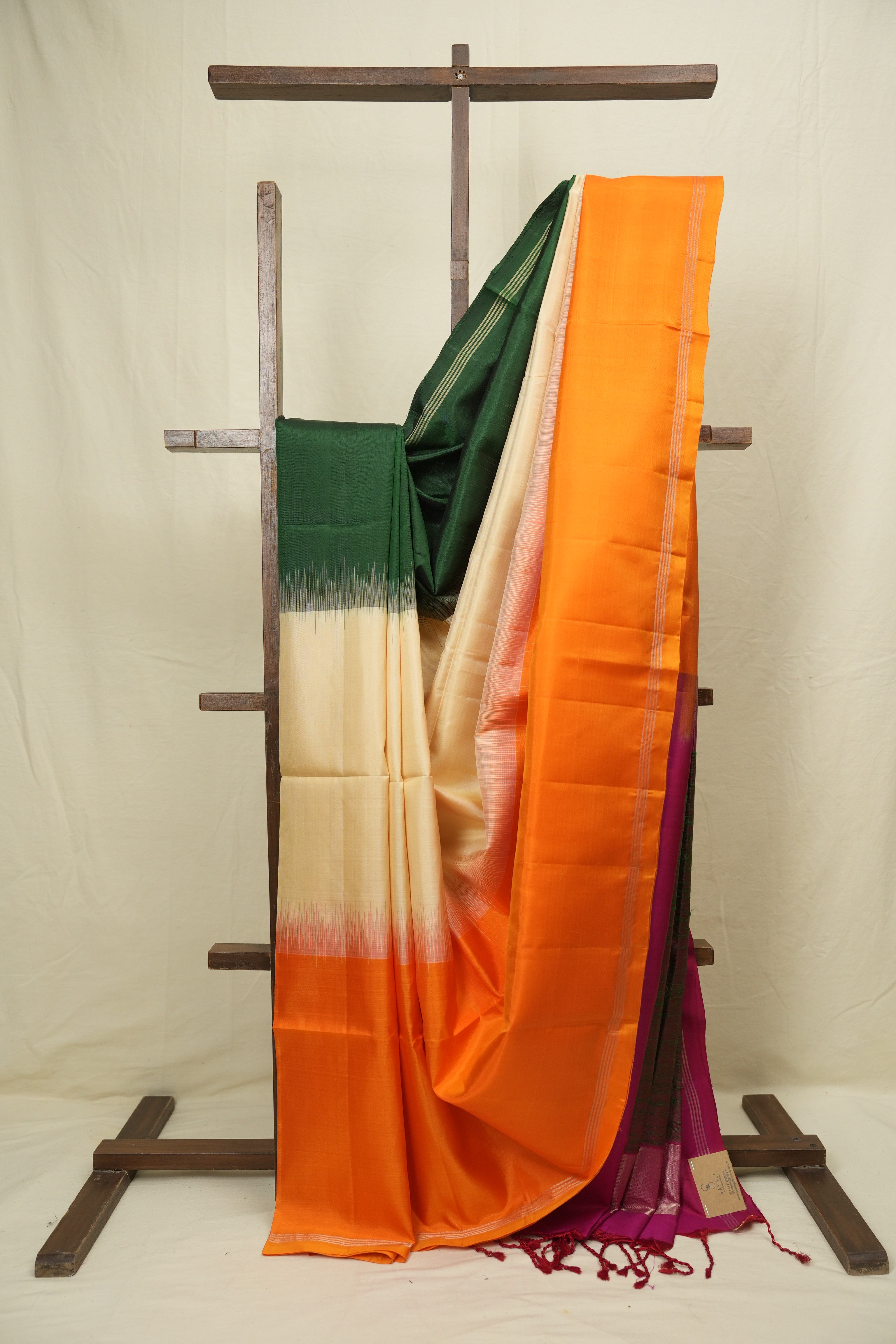 Beige Soft Silk Saree - SRBSSS442