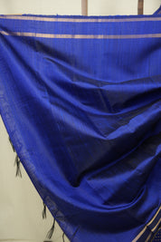 Blue Raw Silk Saree - SRBRSS1122