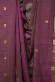Plum Maheshwari Tissue Saree - SRPMTS726