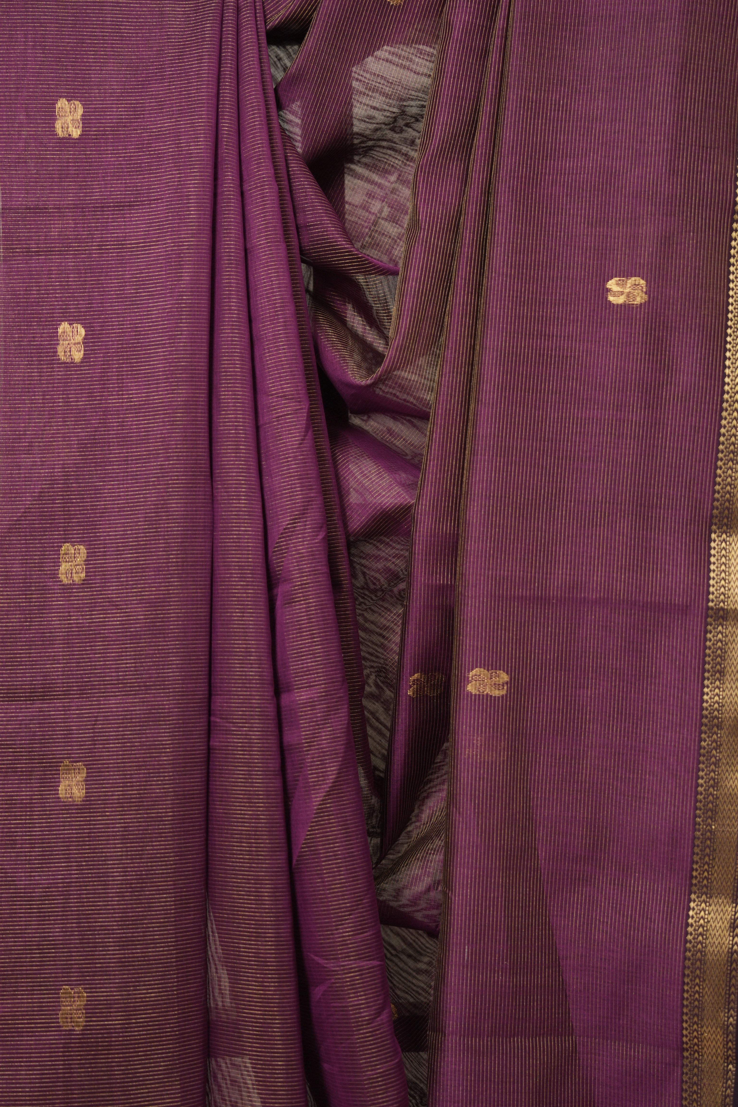 Plum Maheshwari Tissue Saree - SRPMTS726