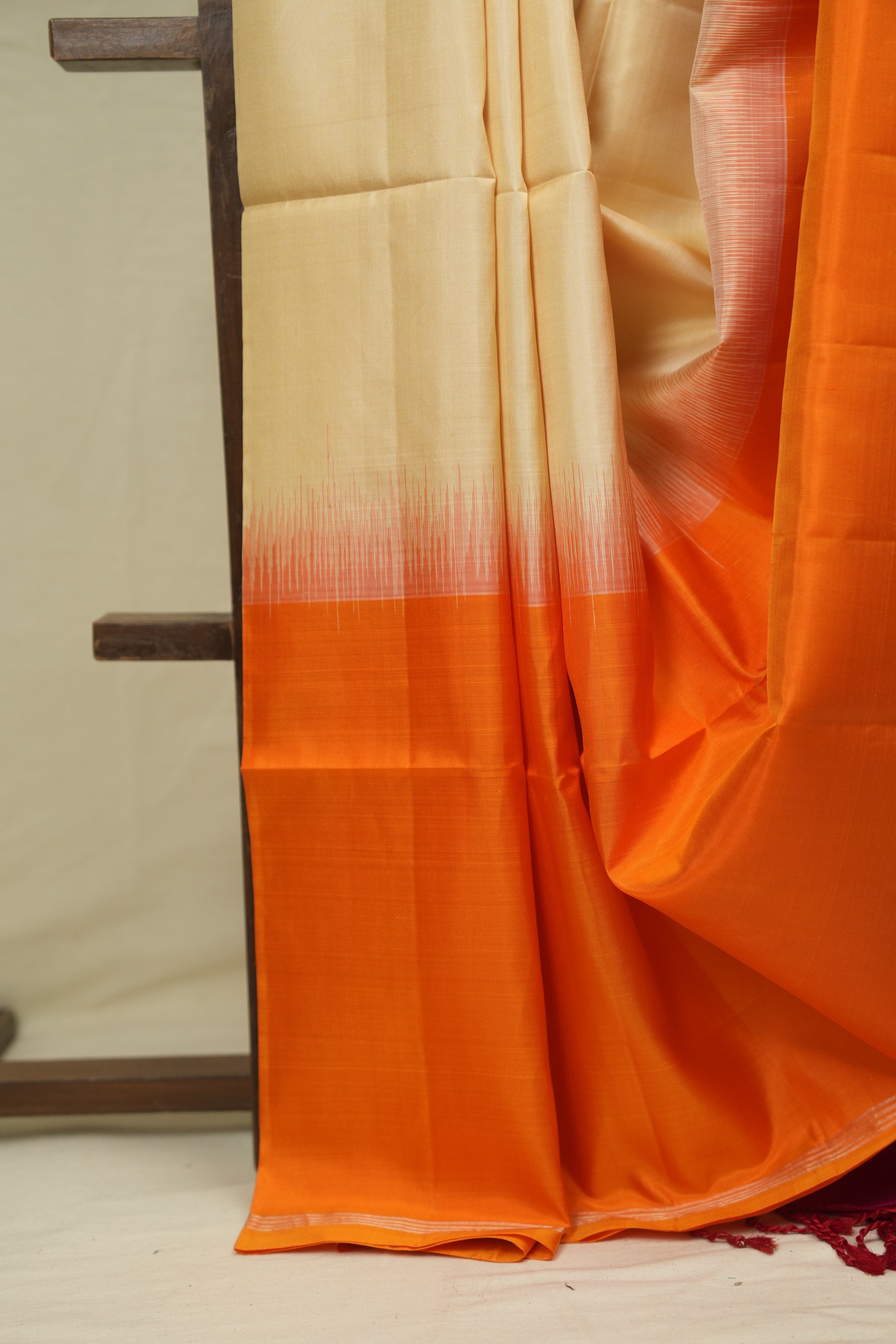 Beige Soft Silk Saree - SRBSSS442