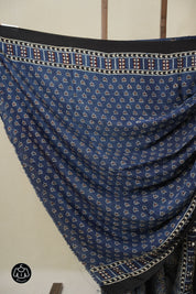 Blue HBP Modal Silk Saree - SRBMSS616