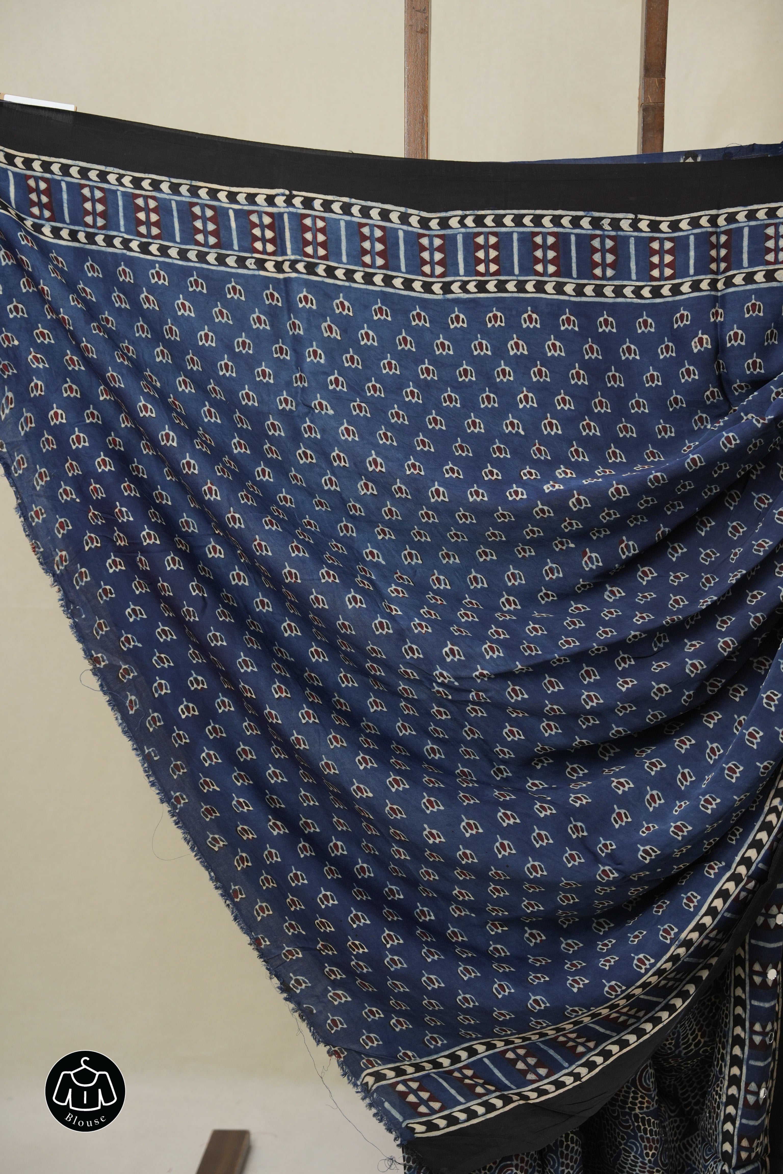 Blue HBP Modal Silk Saree - SRBMSS616