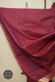 Maroon Banarasi Silk Saree - SRMBSS822