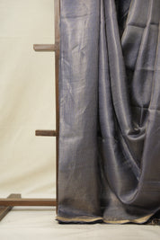 Blue Tussar Silk Saree - SRBTSS1703