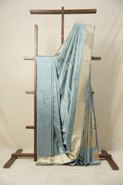 Metallic Blue Banarasi Silk Saree - SRMBBSS837