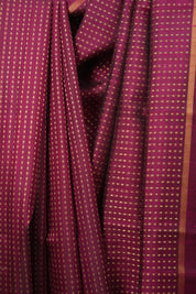 Magenta Raw Silk Saree - SRMRSS1124