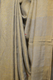 Grey Tissue Linen Jamdani Saree - SRGTLJS208