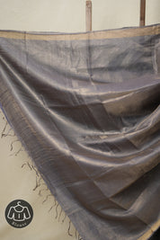 Blue Tussar Silk Saree - SRBTSS1703