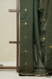 Green Maheshwari Tissue Saree - SRGMTS725
