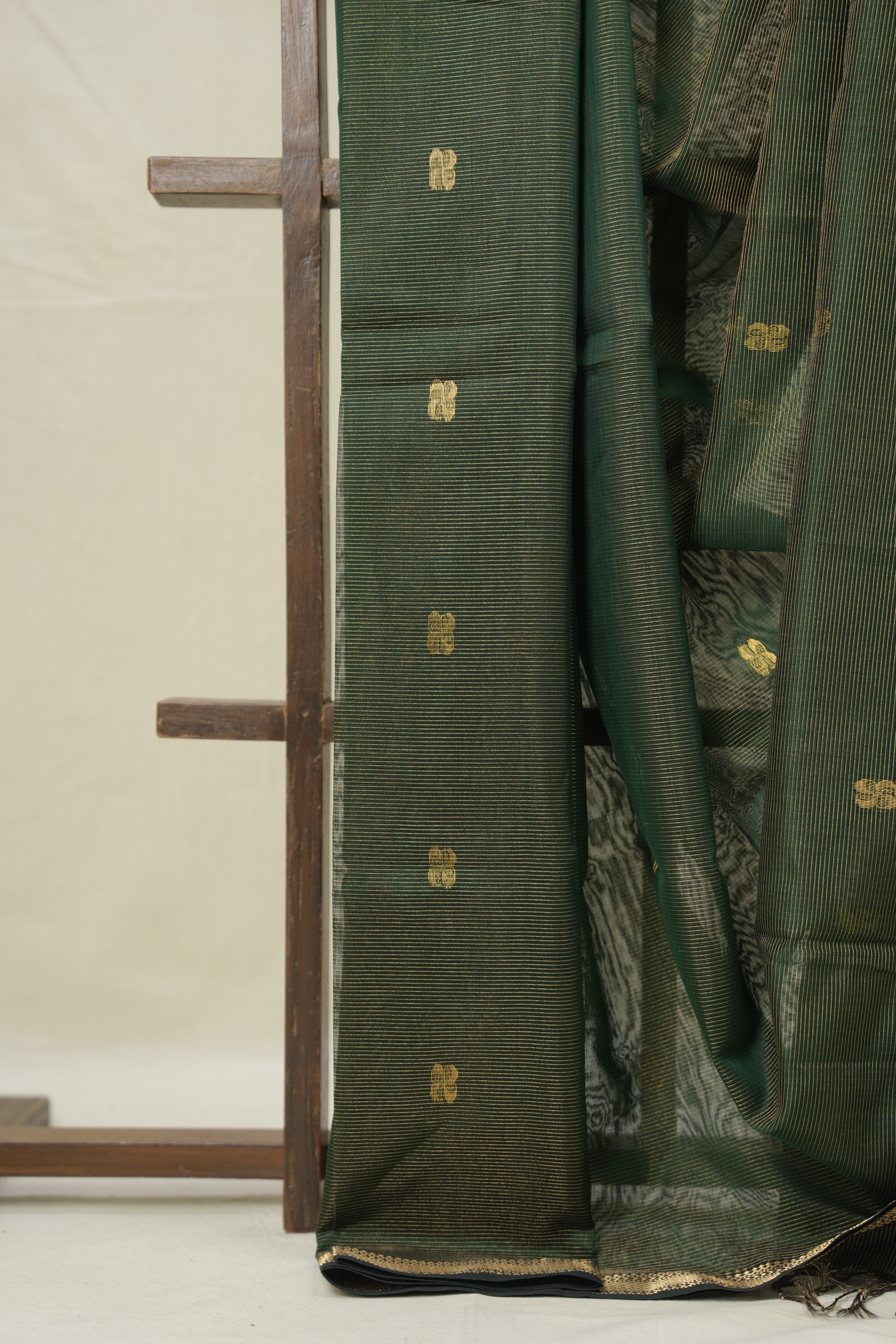 Green Maheshwari Tissue Saree - SRGMTS725