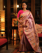 Pink Gadwal Silk Saree - SRPGSS466