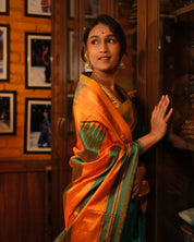 Turquoise Blue Silk Ilkal Saree - SRTBSIS141