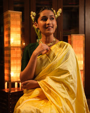 Yellow Silk Paithani Saree - SRYSPS604