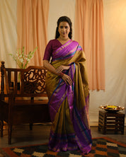 Moss Green Kanjeevaram Silk Saree - SRMGKSS865