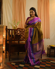 Moss Green Kanjeevaram Silk Saree - SRMGKSS865