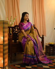 Moss Green Kanjeevaram Silk Saree - SRMGKSS865