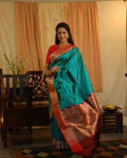 Light Green Banarasi Silk Saree - SRLGSS724