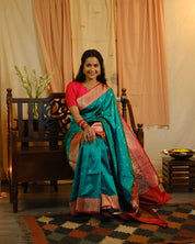 Light Green Banarasi Silk Saree - SRLGSS724